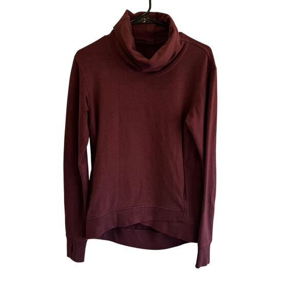 Lululemon On The Double Pullover Heathered Bordeaux Drama - Picture 2 of 5